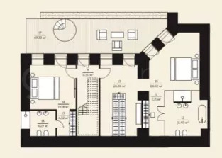 Продажа квартиры площадью 243.6 м² 1 этаж в Дом с Атлантами по адресу Лубянка – Китай-Город, ул. Солянка 7 строение 1
